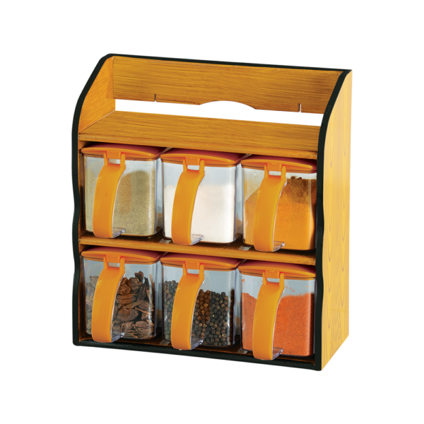 Wood Masala Rack